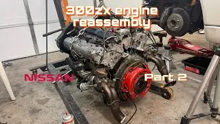 300zx engine reassembly Vg30de/TT part 2