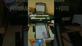 PROSES CETAK UNDANGAN PERNIKAHAN BLANGKO +Foto