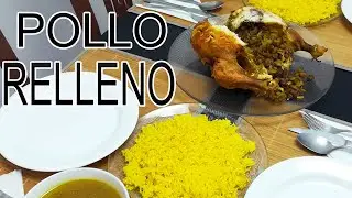 Pollo Relleno Tradicional 🍗 con Sopa y Arroz | Receta Completa y Fácil