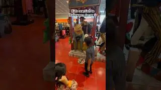 Kids reaction to Halloween decorations #halloween2024 #halloweendecor #kidsreaction #viralshorts l