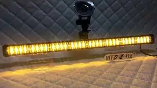 Стробоскоп под лобовое стекло led желтый 12/24V 32 LED