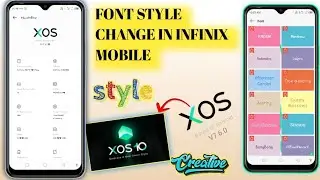 how to change infinix font styles| xos latest font style|