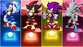 Sonic Vs Dark Sonic Vs Purple Sonic Vs Silver Sonic |||  Tiles hop EDM RUSH
