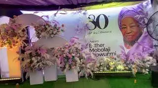 80th Birthday Celebration Space Transformation and Decoration