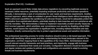 300 725 Securing the Web with Cisco Web Security Appliance  300 725 SWSA  Free Practice Test And Ans