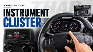 MAHINDRA THAR INSTRUMENT CLUSTER / MID EXPLAINED | FEATURES, DPF !!