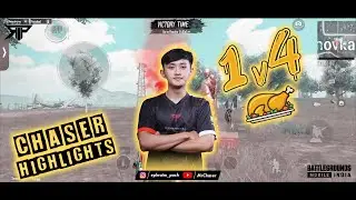 1v4 for WWCD🤫Chaser Gameplay🔫Rip Mizo❤️#bgmi #1v4clutch #wwcd  #luck