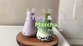 Taro Matcha Bubble Tea | @ramenbowl_t