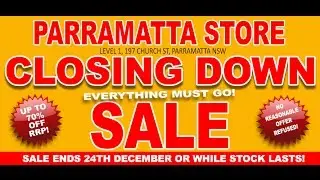 Allans Billy Hyde Parramatta Closing Down Sale