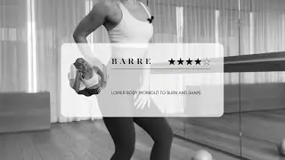 BARRE WORKOUT LOWER BODY