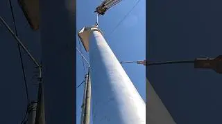 Erecting Traffic Signal Poles! #educational