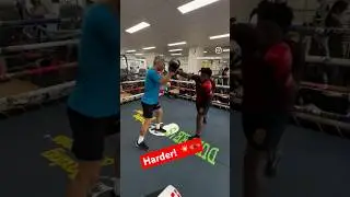 Dundee Kim Gives Boxing Lesson to Young Student