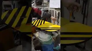 Покраска дополнительного противовеса вилочного погрузчика #погрузчик #ремонт #погрузчики #тойота