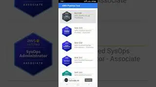 AWS Practice set app on Play Store || #aws #awsprofessional #awstraining #awstutorial
