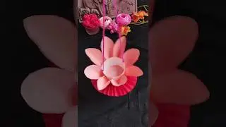 Easy flower lantern craft 