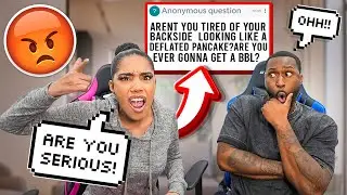 MAKING UP FAKE DISRESPECTFUL QUESTIONS TO ASK MY FIANCE PRANK *ENDS BADLY*