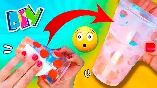 How to customize CUPS with NAIL POLISH REMOVER 💅🏼  Amazing HACK with nail polish remover🤓