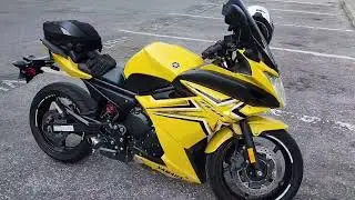 #yamaha  fz6r , woodcraft handelbar