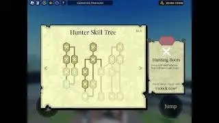 Picking a new skill as the Hunter class in Empire Clash Roblox