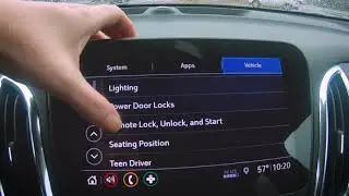 2021 Chevrolet Equinox Settings Menu Options