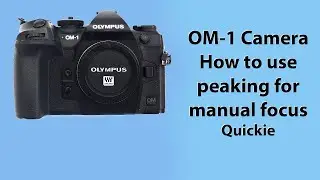 OM-1 Camera. A quick guide to Mastering Peaking for manual focus.