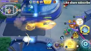 Zeraora's Discharge move Is A Stealer move😝😝 (pokémon unite) #pokemon (How to steal with discharge)