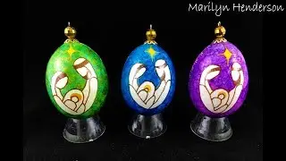 DIY Tutorial - Egg Art - How to Work with Alcohol Inks with Marilyn Henderson