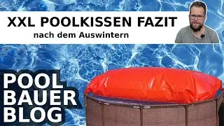 XXL Pool Pillow Review and Winterizing the Skimmer | Bestway Steel Pro MAX Frame Pool