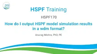 HSPF170: How do I output HSPF model simulation results in a WDM format?