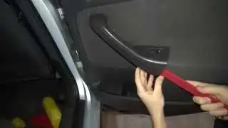 Golf 5 разборка задней двери.(Remove wv golf 5 door panel)