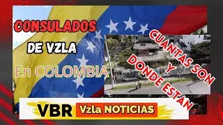 Consulados de vzla en colombia cuantos son? donde están? actualizado 2023
