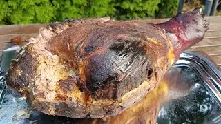 WE SMOKED A WHOLE LEG 14 KG (pork)