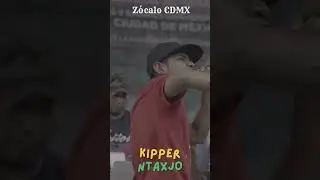 kipper Ntaxjo rap mazateco en el Zócalo de la CDMX