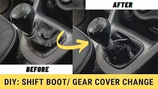 DIY : How to Replace Shift boot / Change Gear lever cover (Hyundai i10)