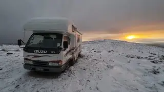RV Stuck In The Snow! Winter RV Camping
