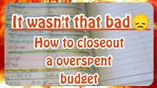 How to close out a monthly budget | low income | full transparency | expense tracking