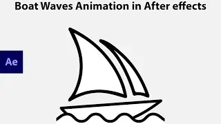 Boat Waves Animation in After Effects - Midjourney Bot Logo Animation 