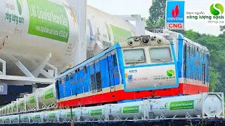 D19E-907 Dồn Lập Tàu Chở Các Bồn Khí Hóa Lỏng LNG (MỚI) Để Kéo Vào Trảng Bom Khai Trương Ngày 6/9 👇