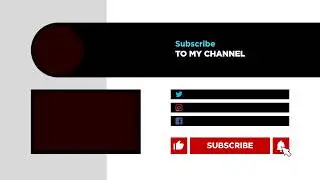 Free download youtube end screen template