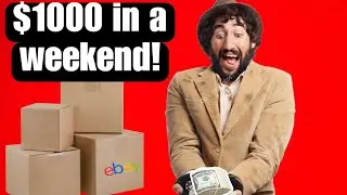 We make $1000 a weekend selling 4 items a day on eBay.