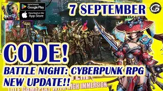 NEW CODE Battle Night: Cyberpunk RPG Giftcode & Redeem Code 7 September - Mobile Game (ANDROID/IOS)