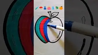 Satisfying colouring🧪🪭👗👛💧🪲🍊#art #coloring #satisfying #drawing #shorts #trending