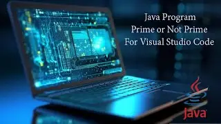 Java Program Prime or Not Prime For Visual Studio Code (VS Code) #coding
