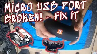Micro USB Reparatur - JBL Flip Speaker Fix (fake Lautsprecher)