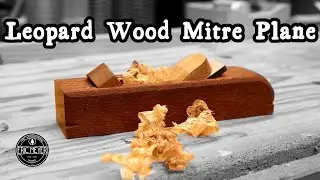 Leopard Wood Mitre Plane with a Mouth Closer