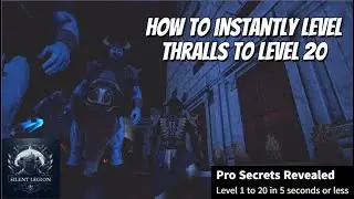 How To Instantly Level Thralls To Max Level - Conan Exiles