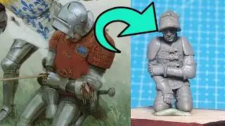 WIP Project | Wounded knight part 3 | Sculpting Knight Figure