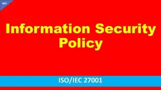 ISO/IEC 27001 Information Security Policy