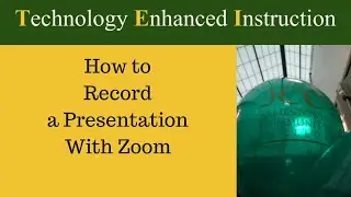 How to Record a Presentation With Zoom
