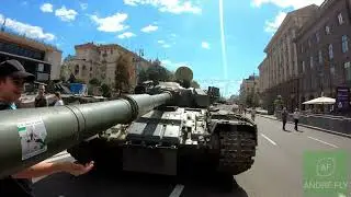 4K 50p. ВІДЕО-ОГЛЯД. Виставка знищеної російської військової техніки на Хрещатику у Києві. (GoPro 7)